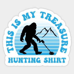 Metal Detecting Bigfoot Sticker